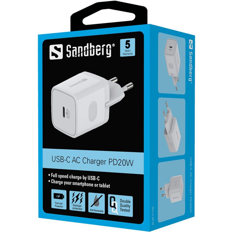 Sandberg-441-42-Caricabatterie-per-dispositivi-mobili-Bianco-Interno