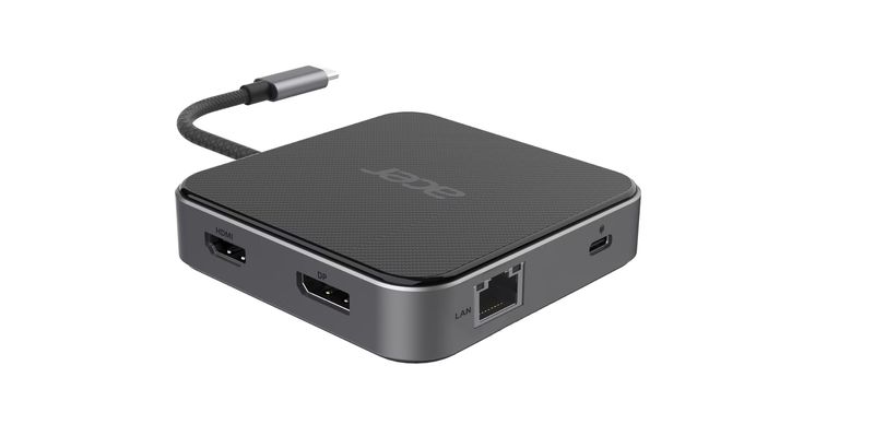 Acer-HP.DSCAB.013-replicatore-di-porte-e-docking-station-per-laptop-Cablato-USB-3.2-Gen-1--3.1-Gen-1--Type-C-Carbonio-A
