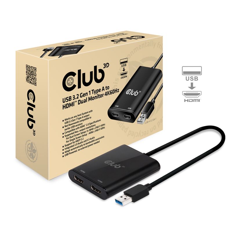 CLUB3D-USB-A-to-HDMI-2.0-Dual-Monitor-4K-60Hz