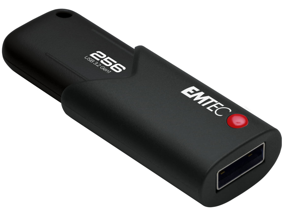 Emtec B120 Click Secure unità flash USB 256 GB USB tipo A 3.2 Gen 2 (3.1 Gen 2) Nero