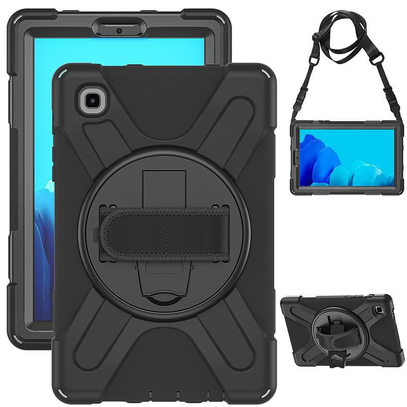 eSTUFF-Defender-221-cm--8.7--Cover-Nero--CHICAGO-Full-Body-Defender---Case-Samsung-Galaxy-Tab-A7---Lite-with-built-in-s