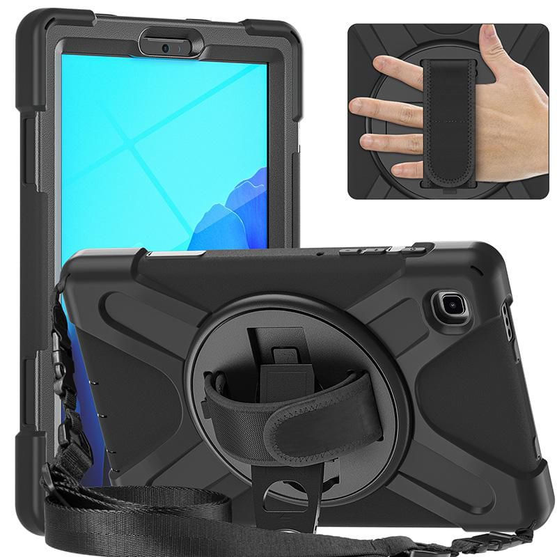 eSTUFF-Defender-221-cm--8.7--Cover-Nero--CHICAGO-Full-Body-Defender---Case-Samsung-Galaxy-Tab-A7---Lite-with-built-in-s