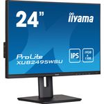 IIYAMA Prolite XUB2495WSU-B5 Monitor 61,13 cm (24 pollici) (Wuxga, IPS, 5MS, HDMI, DisplayPort, VGA, USB Hub, Pivot)