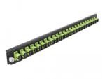 Pannello-frontale-della-scatola-di-giunzione-da-19--Delock-24-porte-SC-Simplex-verde-lime