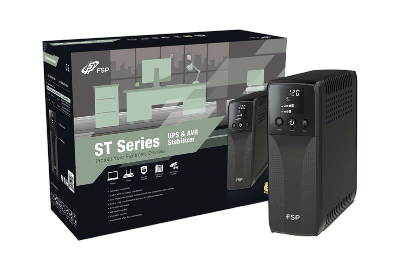 FSP-ST-1200-gruppo-di-continuitAA --UPS--A-linea-interattiva-12-kVA-720-W-4-presa-e--AC