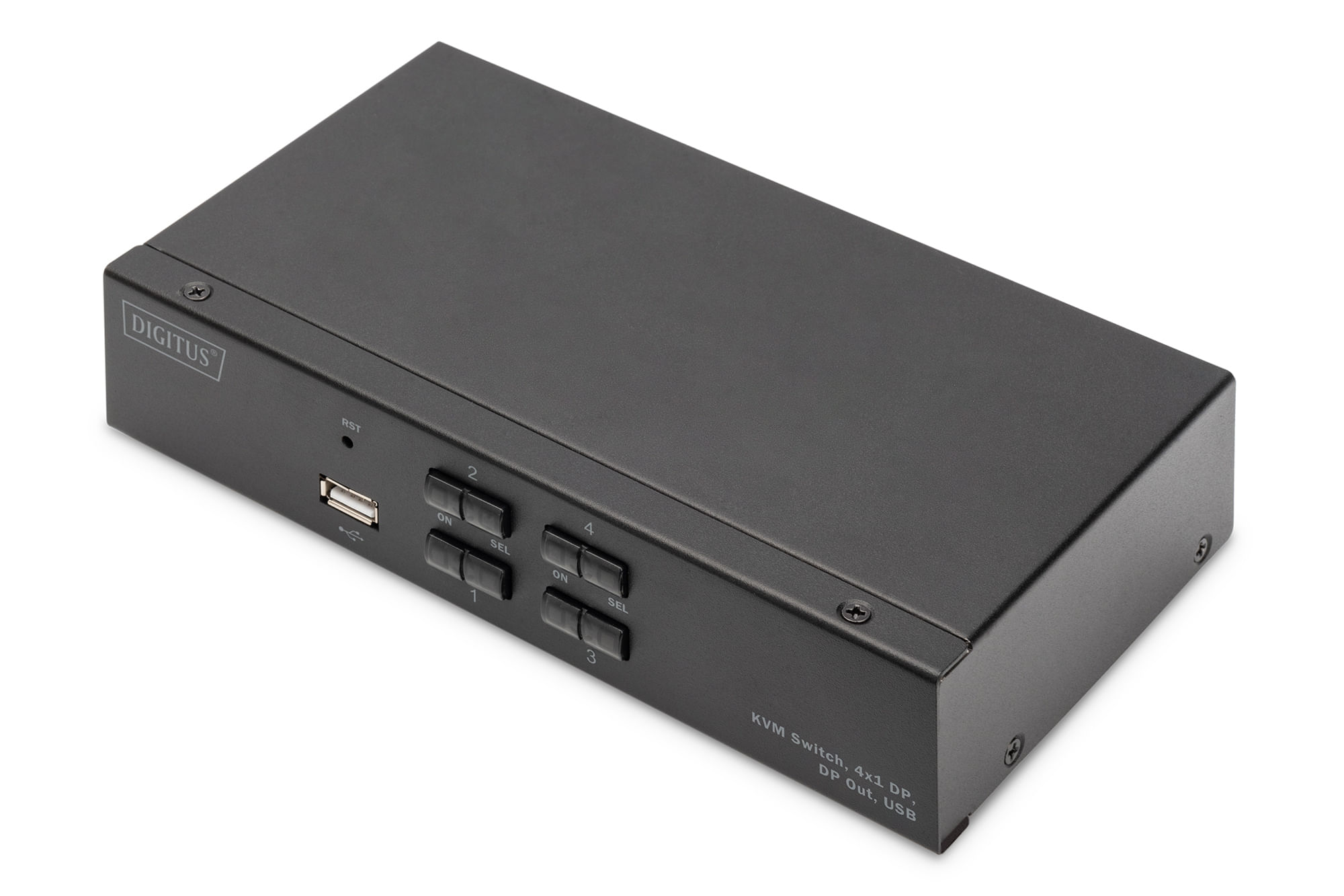 Digitus Switch KVM DIGITUS 4x1 DP DP/uscita DP/USB/4K60Hz