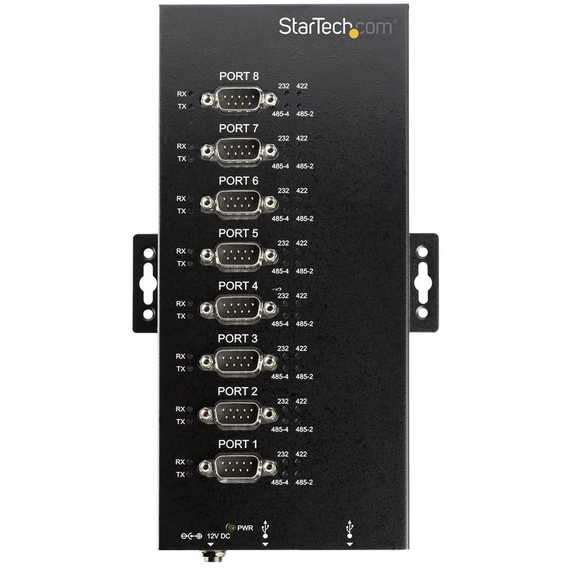 StarTech.com-Hub-Seriale-8-Porte-da-USB-a-RS232-RS485-RS422--Hub-Convertitore-industriale-da-USB-2.0-a-DB9---Protezione-