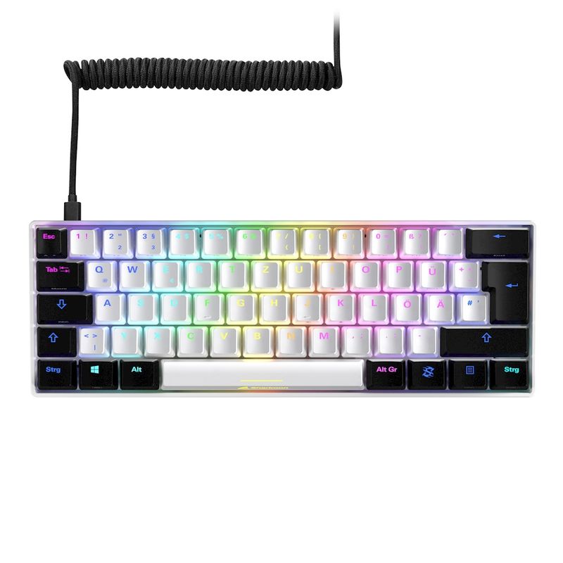 SHARKOON-SHILLER-SGK50-S4-Tastiera-da-gioco-meccanico--Weia-RGB-USB-C-layout--tedesco-switch-chiave--Kailh-Red-