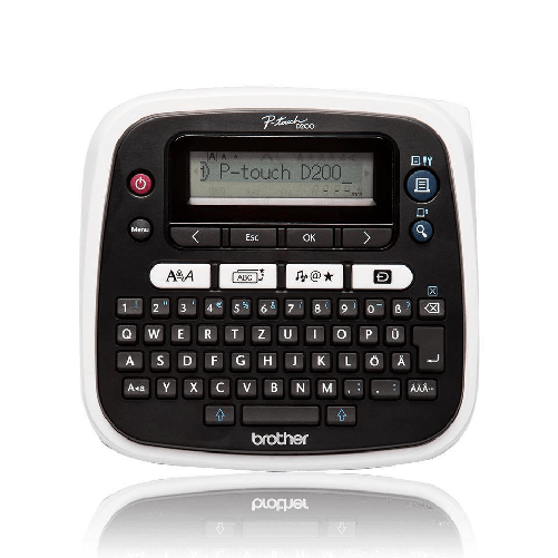 Brother P-touch D200WNVP stampante per etichette [CD] Trasferimento termico 180 x 180 DPI 20 mm/s TZe QWERTY (P-TOUCH D2