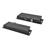 EXSYS EX-1183HMVS-2 hub di interfaccia USB 3.2 Gen 1 (3.1 Gen 1) Type-B 5000 Mbit/s Nero