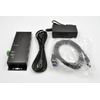 HUB-USB-3.2-Gen1-4-porte-esterno-nero-incluso-alimentatore-12V---cavo-USB-3.0