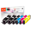 Peach-0F320134-cartuccia-d-inchiostro-6-pz-Compatibile-Resa-standard-Nero-Ciano-Magenta-Giallo