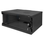 Digitus Custodia da parete DIGITUS 4HE 241x540x400 SOHO/non assemblata/porta a vetro/nero