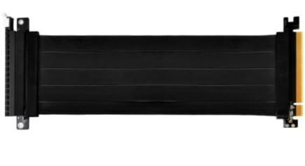 SilverStone Technology Cavo a nastro riser PCIe x16 RC03 nero per l'alloggiamento PIO