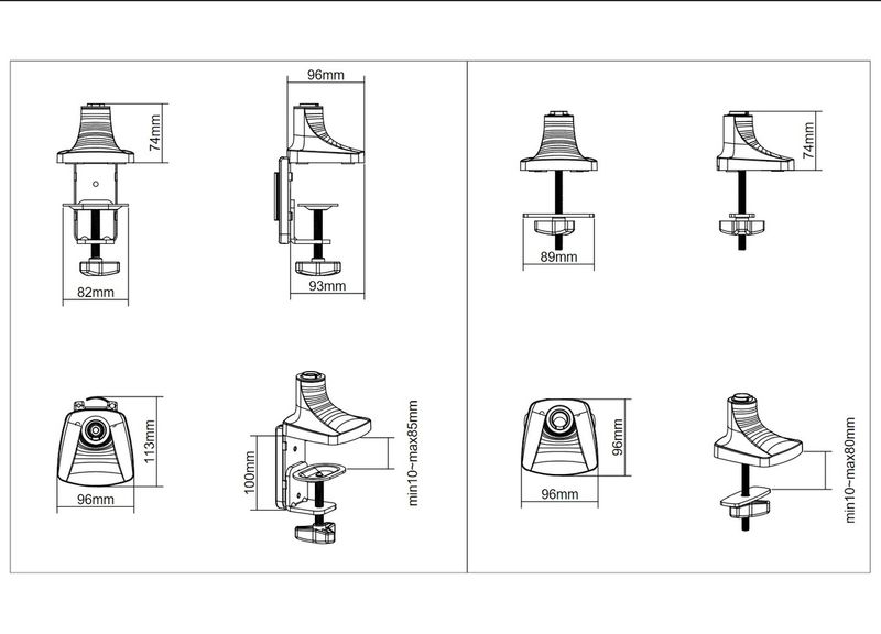 Multibrackets-3262-supporto-da-tavolo-per-Tv-a-schermo-piatto-686-cm--27---Morsa-Nero