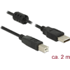 Delock-Cavo-USB-2.0-tipo-A-maschio->-USB-2.0-tipo-B-maschio-20-m-nero
