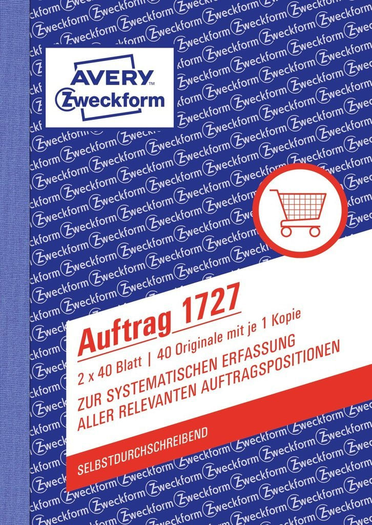 Avery-1727-A6-40Seiten-Buchhaltungsformular----Buch--1727-