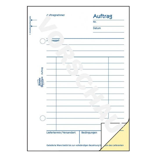 Avery-1727-A6-40Seiten-Buchhaltungsformular----Buch--1727-