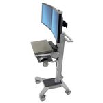 Ergotron Neo-Flex Carrello multimediale Grigio (Ergotron Neo-Flex Dual WideView WorkSpace, per LCD fino 22 portata max 2