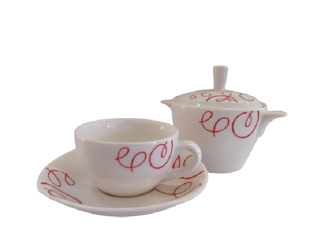 ESCHENBACH Tazze caffe'+zuccheriera Bayke Eschenbach - Serv.13 pezzi