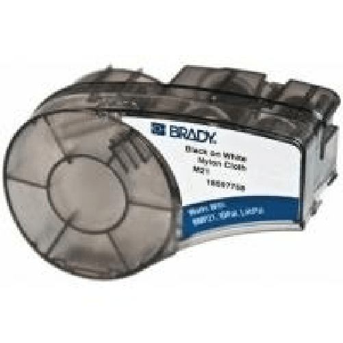 Brady 110893 Nero, Bianco Etichetta per stampante autoadesiva (Nylon Cloth tape for - BMP21-PLUS BMP21 IDPAL LABPAL - 9.