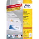 Avery 3490 etichetta per stampante Bianco Etichetta per stampante autoadesiva