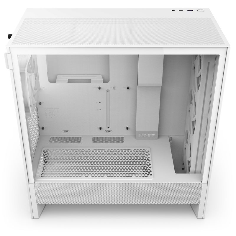 NZXT-H5-Flow-RGB-Midi-Tower-Bianco--NZXT-H5-Flow-RGB-2024-Mid-Tower-Case-WHT-
