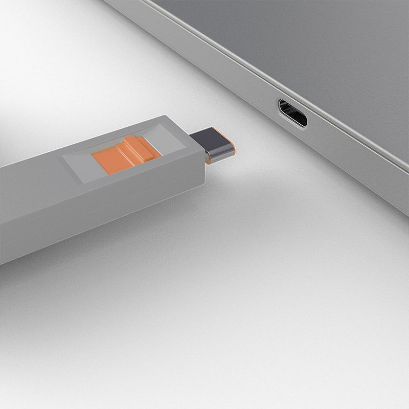 Lindy-40428-clip-sicura-Chiave-bloccaporta-USB-tipo-C-Grigio-Arancione-4-pz--Port-blocker-key-Grey-Orange---4-pc-s--40