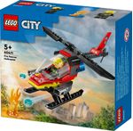 LEGO-City-60411-Elicottero-dei-Pompieri-Veicolo-Giocattolo-con-2-Elementi-Lancia-Acqua-e-Minifigure-Giochi-per-Bambini-5-