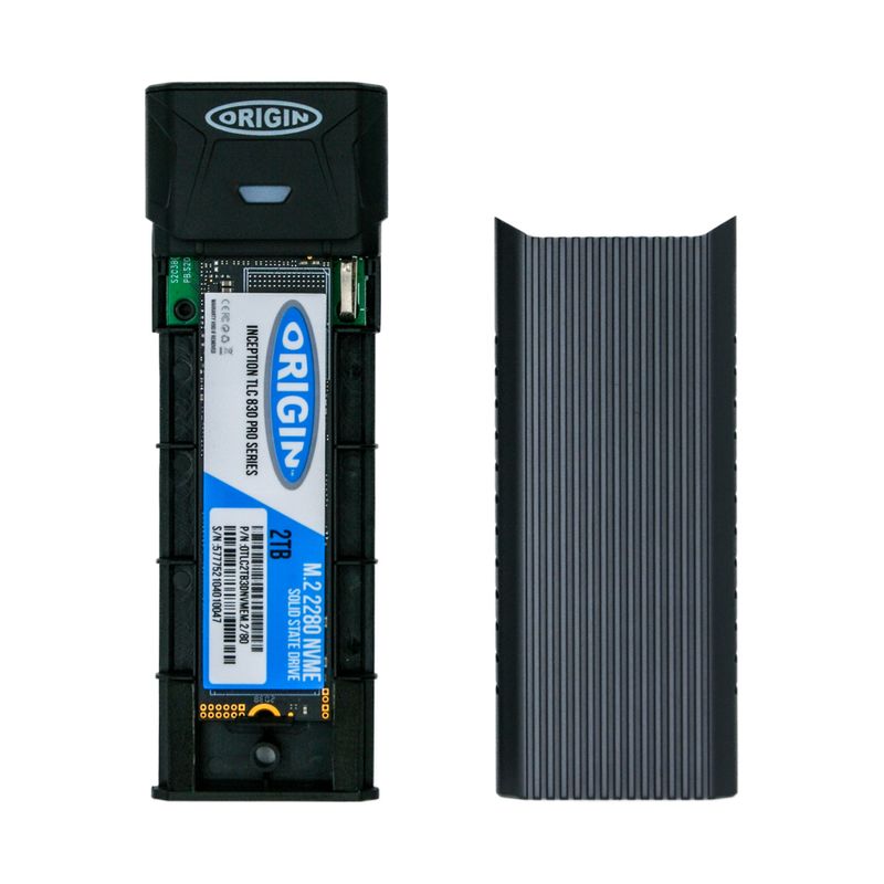 Origin-Storage-OSEC1TBNVME-unitAÆAaAaAA -esterna-a-stato-solido-1-TB-Alluminio-Grigio--1TB-EXTERNAL-NVME-USB-C-SSD---WIT