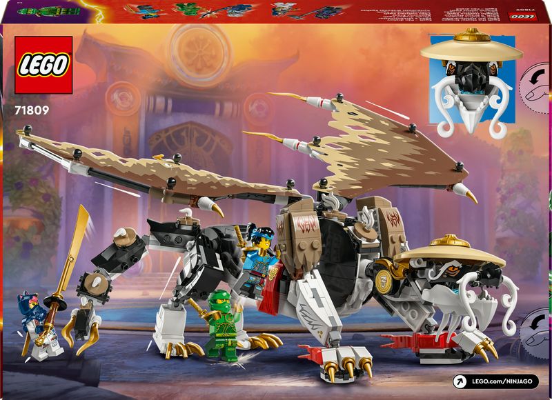 LEGO-NINJAGO-71809-Egalt-il-Drago-Maestro-Giocattolo-con-Action-Figure-Snodabile-Giochi-per-Bambini-di-8--con-5-Minifigure