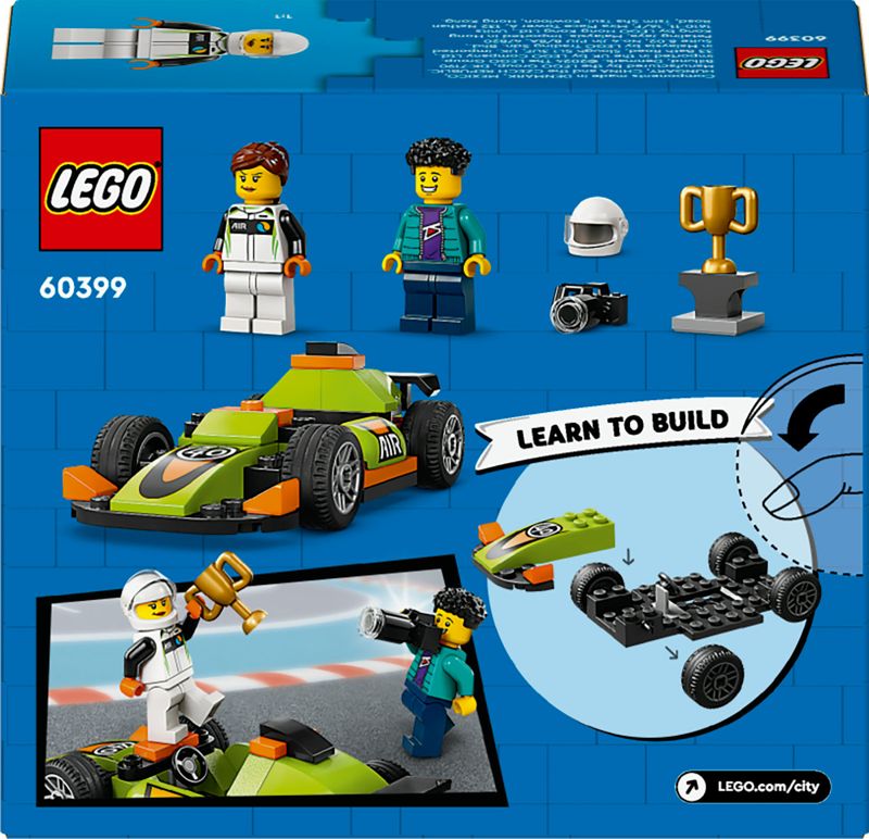 LEGO-City-60399-Auto-da-Corsa-Verde-Macchina-Giocattolo-per-Bambini-di-4--Anni-Modellino-da-Costruire-di-Veicolo-Formula-1