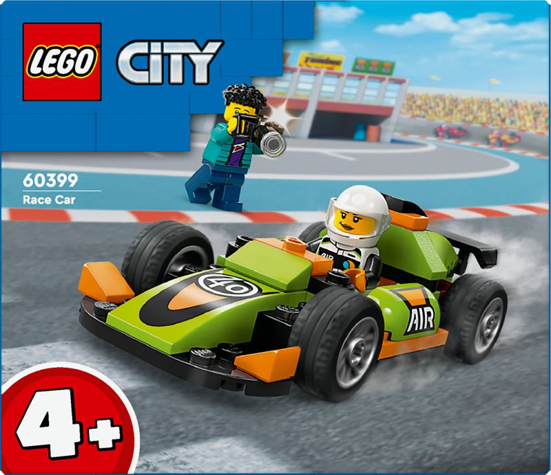 LEGO-City-60399-Auto-da-Corsa-Verde-Macchina-Giocattolo-per-Bambini-di-4--Anni-Modellino-da-Costruire-di-Veicolo-Formula-1