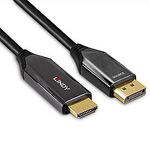 Lindy-40932-cavo-e-adattatore-video-3-m-DisplayPort-HDMI-Nero--3M-ACTIVE-DISPLAYPORT-1.4-AN-HDMI-8-