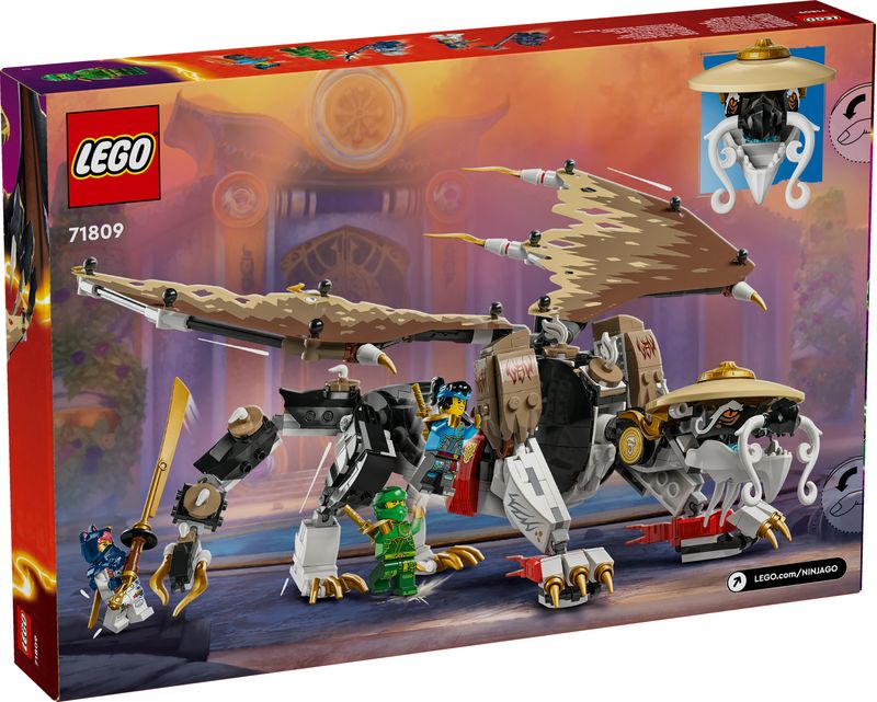 LEGO-NINJAGO-71809-Egalt-il-Drago-Maestro-Giocattolo-con-Action-Figure-Snodabile-Giochi-per-Bambini-di-8--con-5-Minifigure