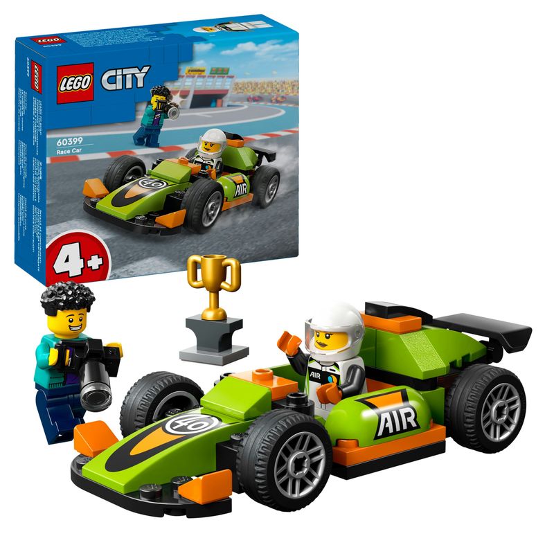 LEGO-City-60399-Auto-da-Corsa-Verde-Macchina-Giocattolo-per-Bambini-di-4--Anni-Modellino-da-Costruire-di-Veicolo-Formula-1