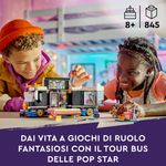 LEGO-Friends-42619-Tour-Bus-delle-Pop-Star-Giochi-per-Bambini-8--Modello-da-Costruire-di-Autobus-Giocattolo-e-4-Mini-Bamboline