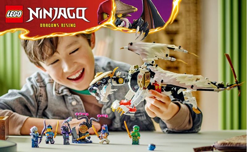 LEGO-NINJAGO-71809-Egalt-il-Drago-Maestro-Giocattolo-con-Action-Figure-Snodabile-Giochi-per-Bambini-di-8--con-5-Minifigure