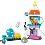 LEGO DUPLO 10422 Avventura dello Space Shuttle 3 in 1, Astronave Giocattolo Didattica