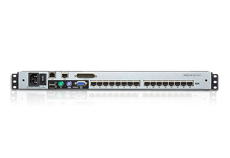 Aten-16-Port-Dual-Rail-LCD-17---KVM-Switch-LCD-console---Cat5-High-Density-KVM-Switch-KVM-over-IP--TASTIERA-INGLESE