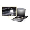 Aten-16-Port-Dual-Rail-LCD-17---KVM-Switch-LCD-console---Cat5-High-Density-KVM-Switch-KVM-over-IP--TASTIERA-INGLESE