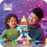 LEGO-DUPLO-10422-Avventura-dello-Space-Shuttle-3-in-1-Astronave-Giocattolo-Didattica-Gioco-Educativo-per-Bambini-di-3--Anni