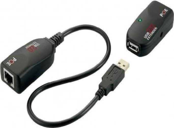 EXSYS EX-1441-2 moltiplicatore di rete Ricevitore e trasmettitore di rete Nero