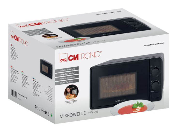 Microonde-Clatronic-MW-791-20L-700-watt-MW-785--nero-