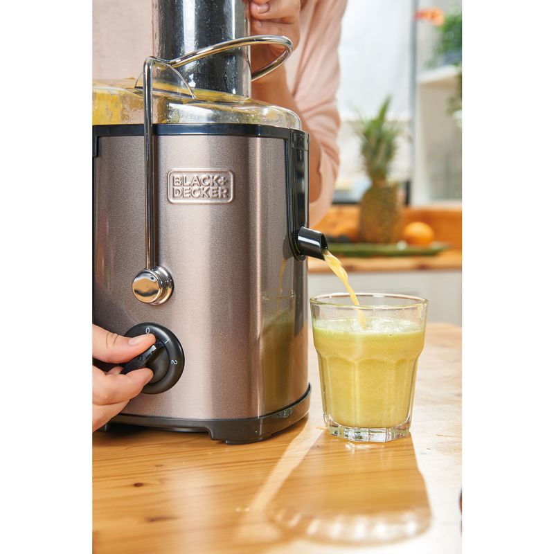 Black-Decker-BXJE600E-Spremiagrumi-centrifugo-600-Acciaio-inossidabile-grigio