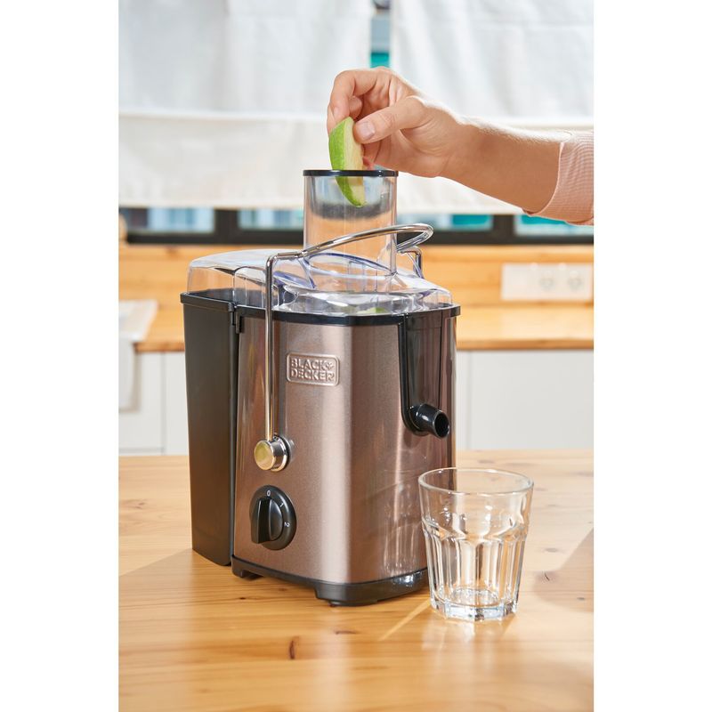 Black-Decker-BXJE600E-Spremiagrumi-centrifugo-600-Acciaio-inossidabile-grigio