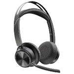 POLY-Voyager-Focus-2-UC-Auricolare-Con-cavo-e-senza-cavo-A-Padiglione-Ufficio-USB-tipo-A-Bluetooth-Base-di-ricarica-Nero