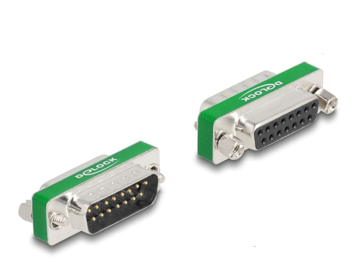 Delock-Filtro-interferenziale-HF-EMI-D-Sub-a-15-pin-maschio-femmina-con-capacitivo-passa-basso