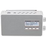 Panasonic Radio digitale, bianco, DAB+/FM, alimentazione a batteria