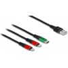 Delock-Cavo-di-ricarica-USB-3-in-1-Tipo-A-a-2-x-Lightning---USB-Tipo-C-1-m